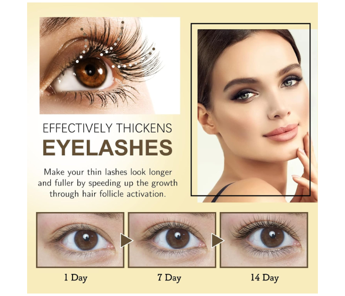 Organic Castor Oil for Eyebrows, Eyebrows, Eyelashes, Nails, Eyelash Enhancer Liquid with Eyelash Brush, Eyebrow Hair Growth, Castor Oil, 20 ml in UAE
