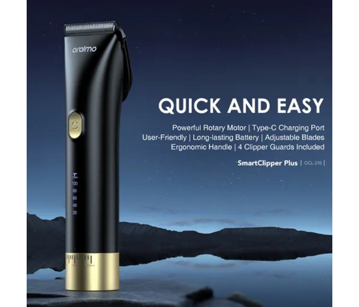 Oraimo Smart Clipper Plus Cordless Hair Clipper | OCL-210 Black in KSA