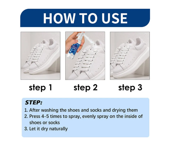 Shoe Socks Deodorizing Spray 60ml in UAE