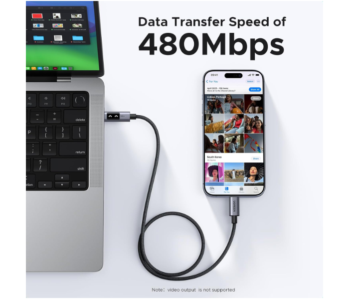 UGREEN Uno USB-C to USB-C PD Fast Charging Cable 5A Max 1m in KSA