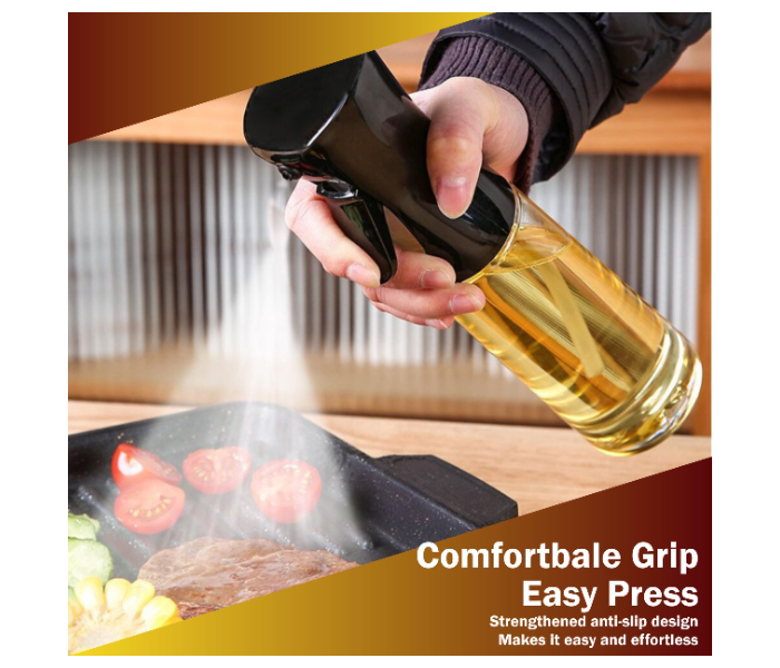 Oil Spray Bottle 300ML Dispenser |Transparent Food-Grade Portable Vinegar Oil Bottle | Kitchen Accessories for Air Fryer Salad, Bbq, Grilling & Baking in UAE