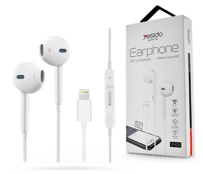 YH28 Lightning plug earphone Using under bluetooth mode For iPhone in UAE