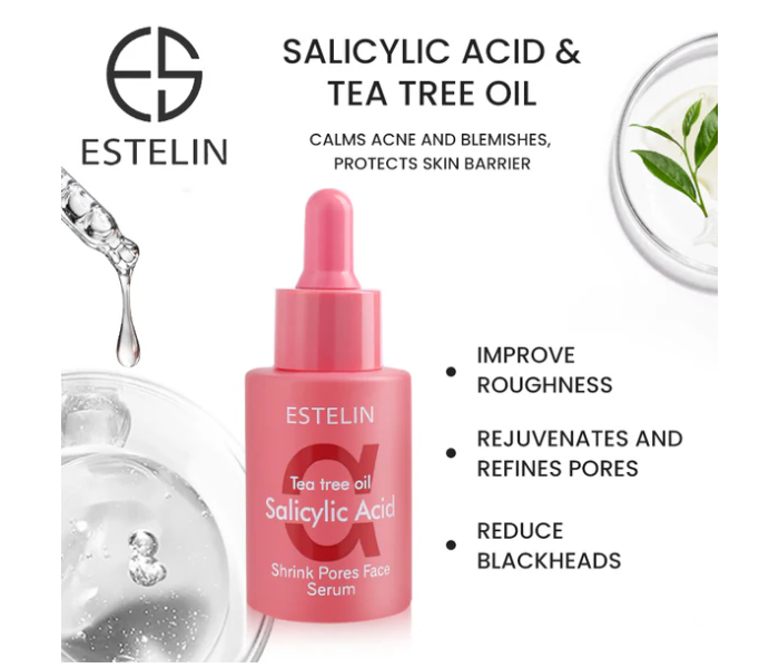 Estelin Acne Clearing Face Serum with Tea Tree Oil and Salicylic Acid in UAE
