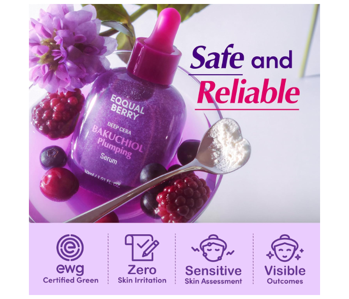 Bakuchiol Plumping Face Serum - Retinol Natural Alternative for Sensitive Skin, with Niacinamide & Hyaluronic Acid, Pore & Wrinkle Korean Skin Care (1.01oz / 30ml) in UAE