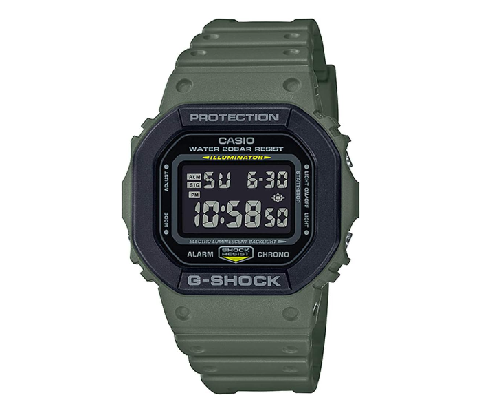 Gshock Unity Color Military Green DW-5610SU-3ER Square Digital Khaki Men's Watch CA-DW-5610SU-3ER in UAE