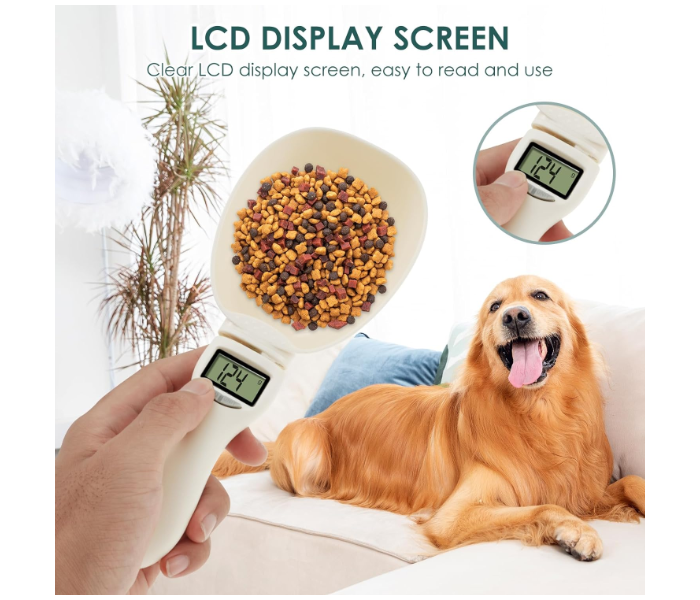 Digital Spoon Scale, Electronic Measuring Spoon, Weighing Spoon Scale, 800g/1g, High Precision with LED Display, Feeding Spoon with Removable Handle for Pet Food, Flour, Support Unit g/oz/ml/Cup in UAE
