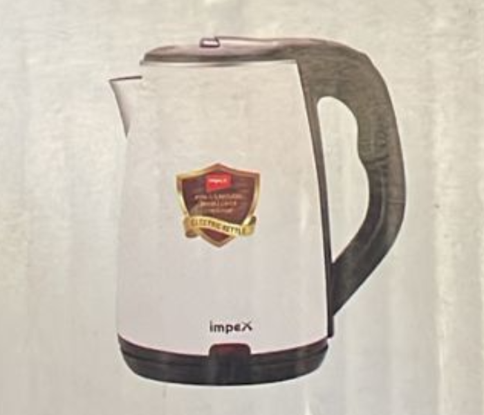 Impex STEAMER 2001 Electric Kettle – 1.8L Stainless Steel, 1500W, Auto Shut-Off, 360° Cordless Base – Fast Boiling Hot Water Kettle in UAE