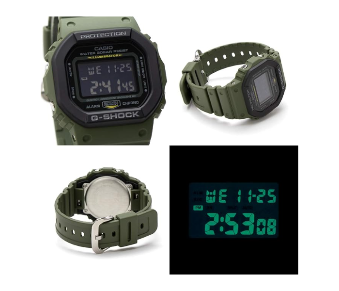 Gshock Unity Color Military Green DW-5610SU-3ER Square Digital Khaki Men's Watch CA-DW-5610SU-3ER in UAE