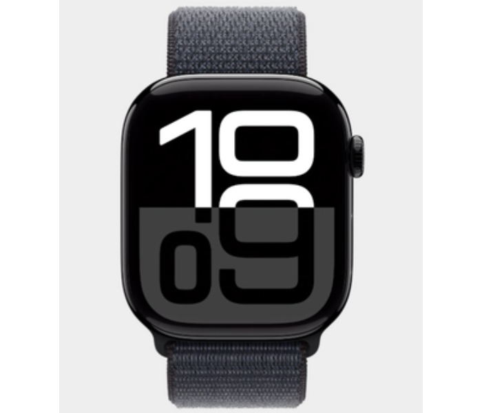 Apple Watch Series 10 GPS + Cellular 46mm Jet Black Aluminum Case with Ink Sport Loop in UAE
