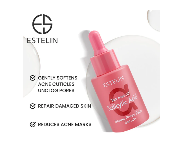 Estelin Acne Clearing Face Serum with Tea Tree Oil and Salicylic Acid in UAE