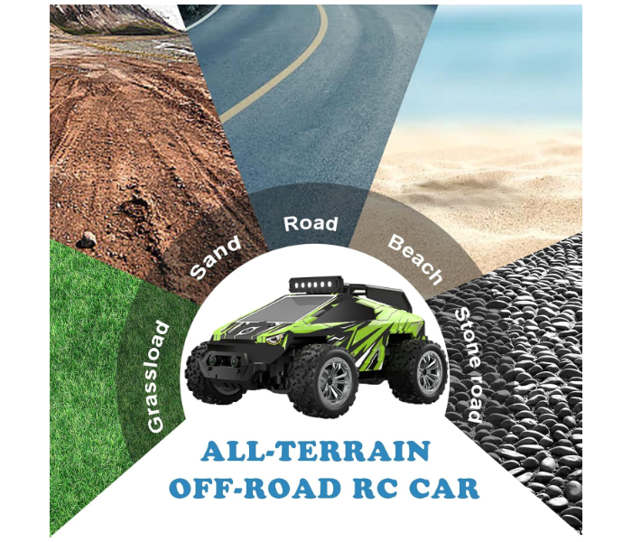 Remote Control Cars, 2.4GHz High Speed Truck, 1:20 Scale RC Cars 2WD Top Speed 25km/h with Rechargeable Battery Play for 60 Mins, Suitable for Boys and Adults in UAE