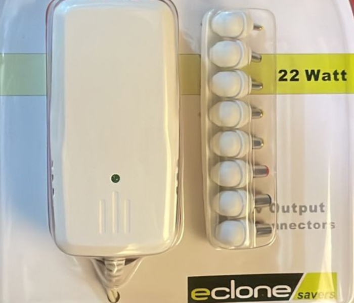 Universal 22 Watt AC Adapter for Digital Devices with Multiple Output Connectors – Eclone Savers in UAE