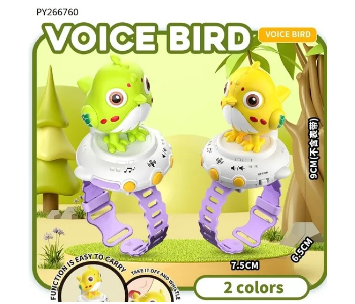 New Early Education Electronic Talking Parrot Cartoon Watches and Music and Light Education Recordable Toys in UAE