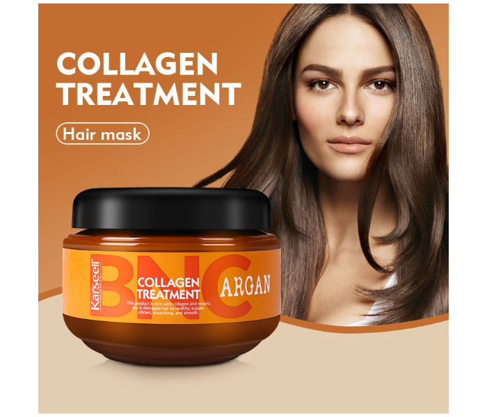 Karseell BNC Collagen Hair Treatment Mask Deep Repair Conditioner Argan Oil Collagen Hair Mask for Dry Damaged Hair All Hair Types 16.90 Oz 500ml in UAE