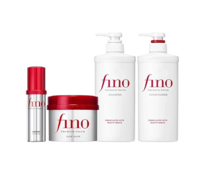 Fino Premium Touch Hair Suite: Shampoo, Conditioner, Hair Mask, and Hair Oil in UAE