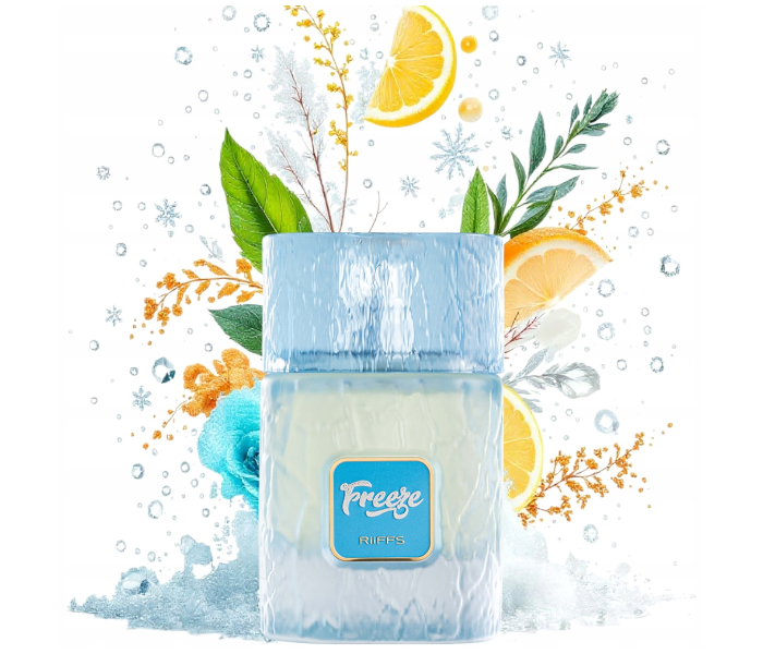 RiiFFS Freeze Extrait De Parfum 100ml | Unisex Long Lasting Perfume | Fresh Citrus, Mint & Amber Fragrance | Premium Day-to-Night Scent for Men & Women | Eau de Parfum Spray in UAE