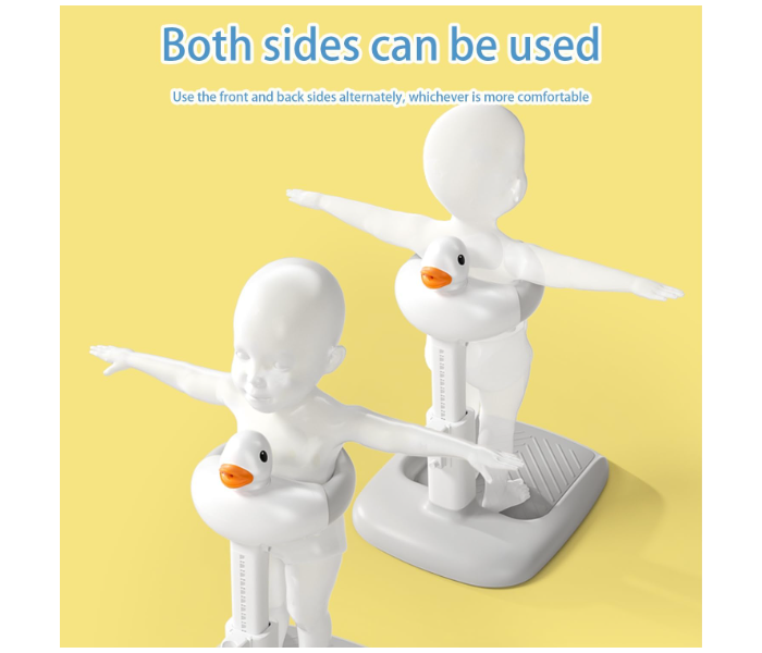 Adjustable Height Baby Shower Stand with Anti-Slip Base,Bath Shower Standing Support Baby Bath Stand,Portable Bath Helper Baby,Free Mother Hands in UAE