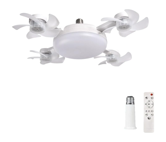 4 Head Drone Fan Lights Modern 4-Head Ceiling Drone Fan with Light - Remote in UAE