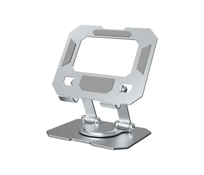 Denx Model DX1269 360° Rotary Aluminum Alloy Tablet Holder, Foldable Portable Computer Support with Hollow Cooling Design, Anti-Slip Base in UAE