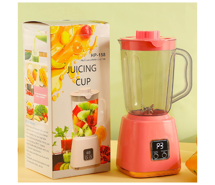Juicer Cup with One-Button Operation & Self-Cleaning Blade - Portable Mini Juicer Machine for Fresh Fruit/Vegetable Juice, 450ml Large Capacity, Pink (Compatible with - Devices) - Ideal Gift for Home HP - 158 in UAE