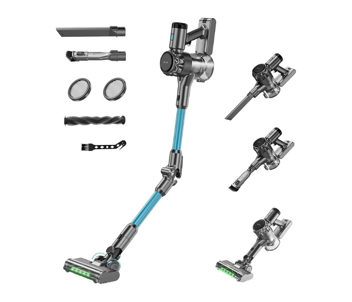 Denx Model DX2912 Cordless Stick Vacuum Cleaner, 160W High-Speed Motor, 2000mAh Rechargeable Battery, LED Lighting, 0.8L Capacity in UAE