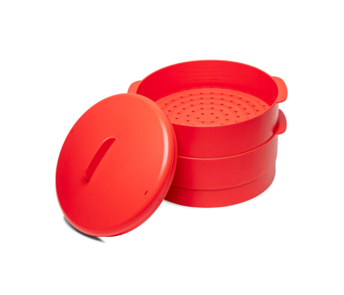 Tupperware Aluminium Multipurpose Steamer - Chilli Red in UAE