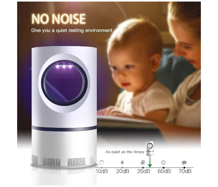 Generic-Electric Mosquito Killer Lamp USB Power Anti-mosquito Trap LED Night Light Lamp Bug Insect Killer Light Repeller in UAE