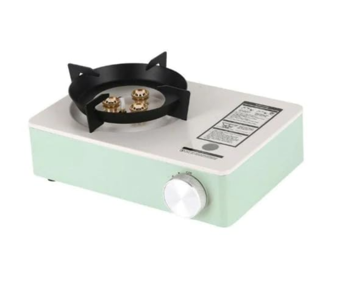 Compact Portable Gas Stove Burner - 12000 BTU Camping Stove With Carry Case - Ideal For Outdoor BBQs Picnics And Travel Cooking - White in UAE
