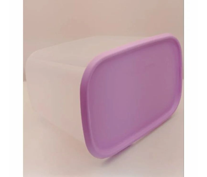 Tupperware One Touch Fresh Rectangular Food Storage Container, 4.4L Capacity, Pink Lid in UAE