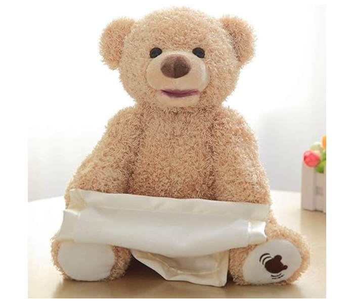 Peek-A-Boo Bear Animated Stuffed Animal Plush, Interactive Soft Toy for Babies, Toddlers, Newborn babys, Ages 0 Months and Up, 11.5 inches, Brown in UAE