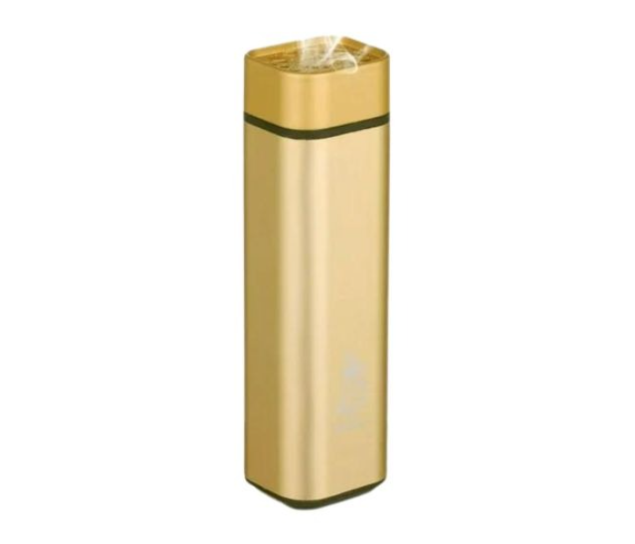 Rechargeable Electronic Incense Burner for Oud & Bakhoor ,Mini Portable Aromatherapy Diffuser with USB Charging, Safe & Flameless Design (Gold) in UAE