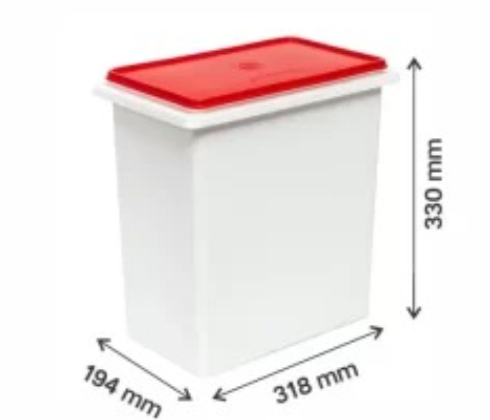 Tupperware Bulk Storage Container Rice Keeper Plastic 10 L Set of 1 (Multicolor) in UAE