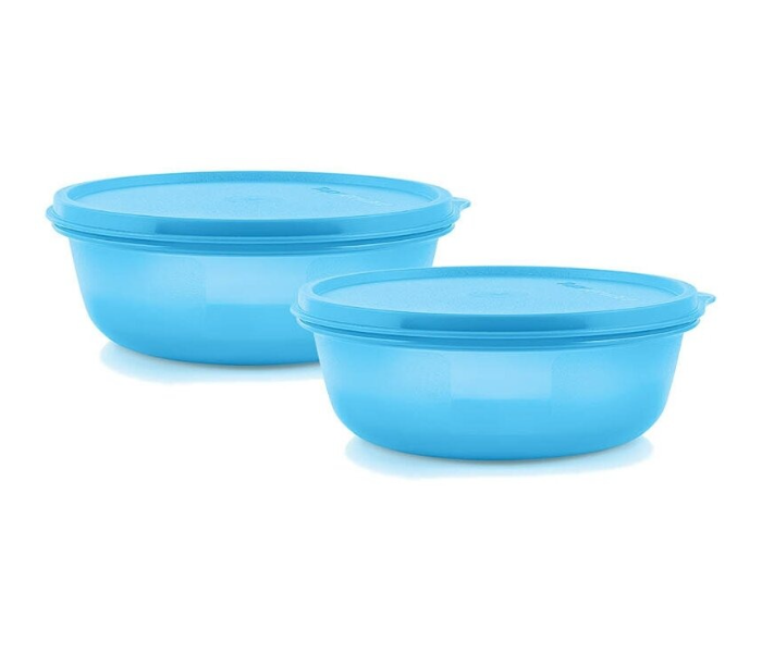 Tupperware SS Bowl 1.5L, Aqua Blue - Airtight & Leak-Proof Food Container in UAE