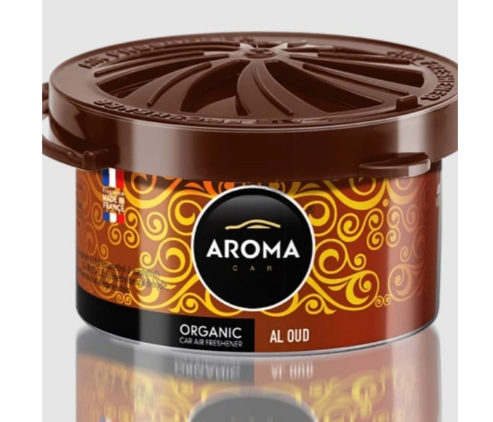 Aroma Car Organic Air Freshener - AL OUD Scent, Long Lasting, Made in France, Can Diffuser in UAE