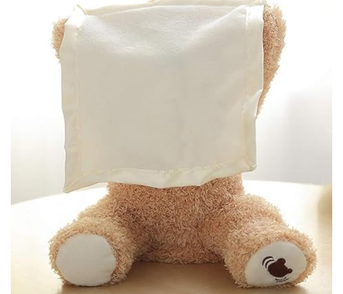 Peek-A-Boo Bear Animated Stuffed Animal Plush, Interactive Soft Toy for Babies, Toddlers, Newborn babys, Ages 0 Months and Up, 11.5 inches, Brown in UAE