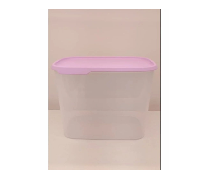 Tupperware One Touch Fresh Rectangular Food Storage Container, 4.4L Capacity, Pink Lid in UAE