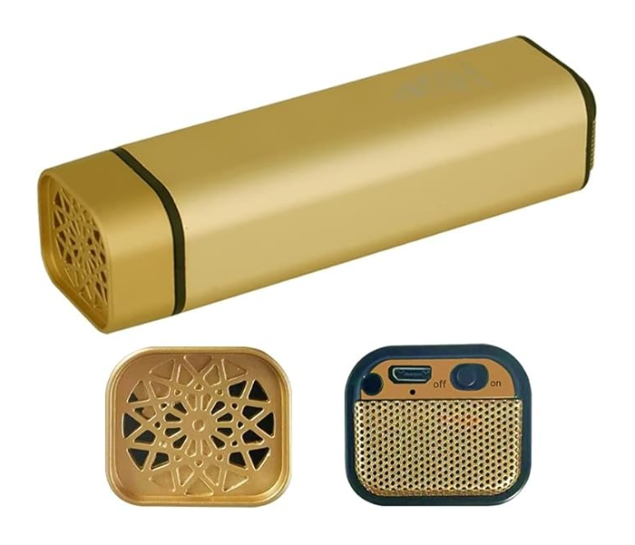 Rechargeable Electronic Incense Burner for Oud & Bakhoor ,Mini Portable Aromatherapy Diffuser with USB Charging, Safe & Flameless Design (Gold) in UAE