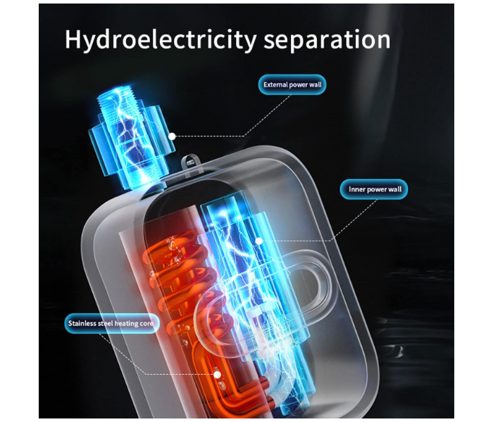 Shower Heater Electric | 3.5kw LED Display Electric Tankless Water Heater - 110V Hot Water Heater Tankless Waterproof Eliminate Time for Hot Water Shelf, Wall in UAE