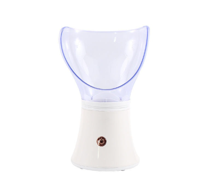  Professional Facial Steamer & Inhaler, 60ml Capacity, Adjustable Steam Level, White/Pink in UAE