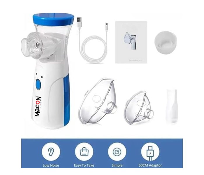 MACON Portable Nebulizer Machine: Silent Handheld Inhaler for Adults & Kids with Masks & USBMC4655 in UAE