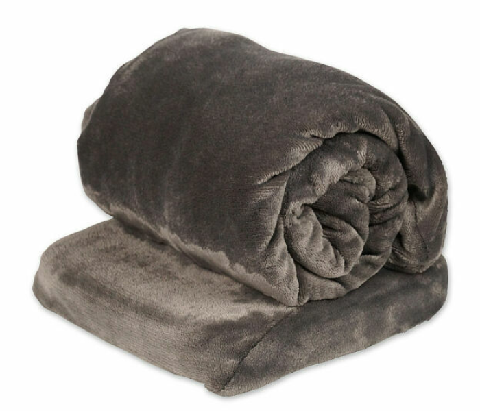 Calming Cozy Massaging Back Heating Pad | Electric Weighted Heat Therapy Wrap with Vibration – Gray in UAE