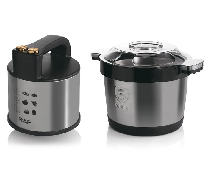 RAF R.7735 500W Multi-function Stainless Steel Food Processor 6L Capacity in UAE