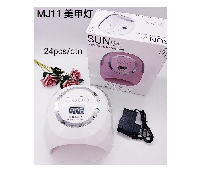  SUN M&J11 248W Super UV LED Nail Lamp: Professional High-Power Gel Nail Dryer with 4 Timer Settings, LCD Display, and Sunshine Light Technology for Manicure and Pedicure in UAE