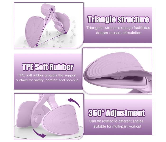 360° Rotation Adjustable Hip & Pelvis Trainer Thigh Master | Smart Pelvic Floor Exerciser Inner Thigh Training Device for Home, Gym & Fitness Workout in UAE