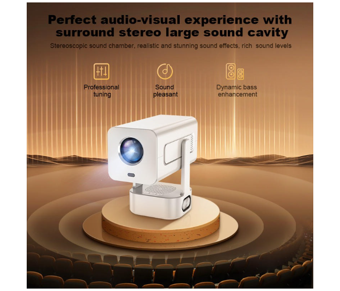 Smartberry HT13 Plus 4K UHD Portable Smart Projector with WiFi 6 & Android 11 in UAE