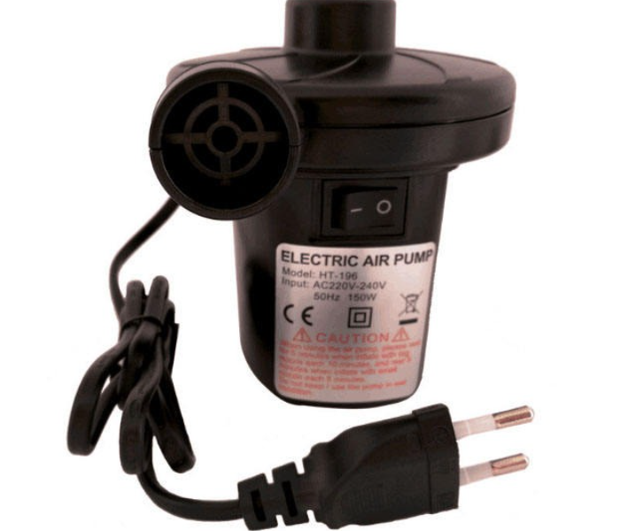 HT-196 AC Electric Air Pump: High-Pressure Inflator & Deflator for Air Mattresses, Pools, Boats & Toys in UAE