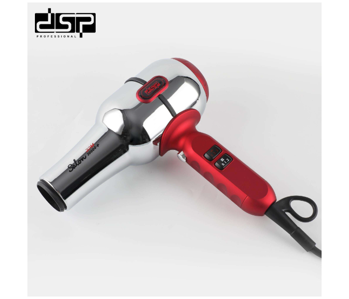 DSP Secadora Classic Steel Professional Hair Dryer, 2200W AC Motor, Retro-Chrome Design, 2 Speeds 3 Temperatures Settings & Cold Shot in UAE