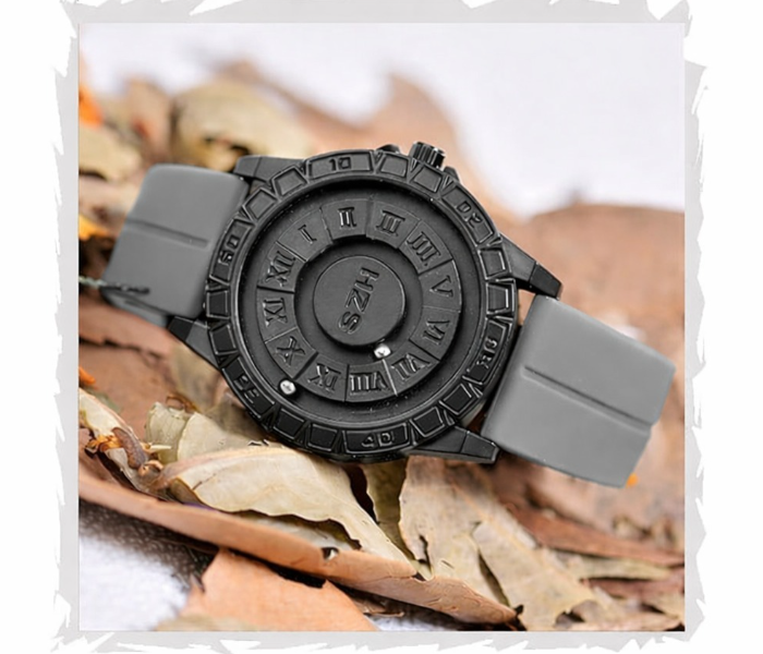 Magnetic Levitation Balls Dial Watch ,Waterproof Quartz watch ,Unisex,Grey in UAE