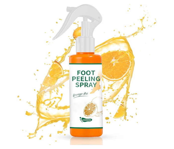 Foot Peeling Spray, Natural Orange Dead Skin Exfoliator Hand Feet Whitening Exfoliating in UAE