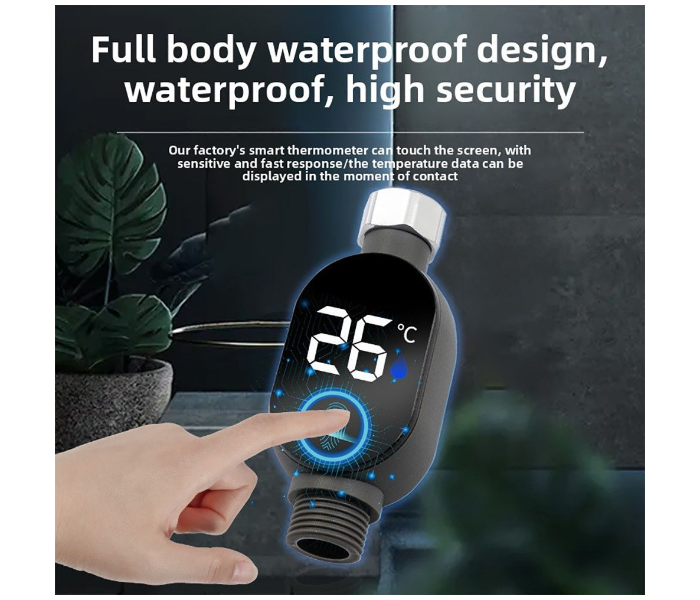 Digital LED Shower Thermometer Water Flow Powered in UAE